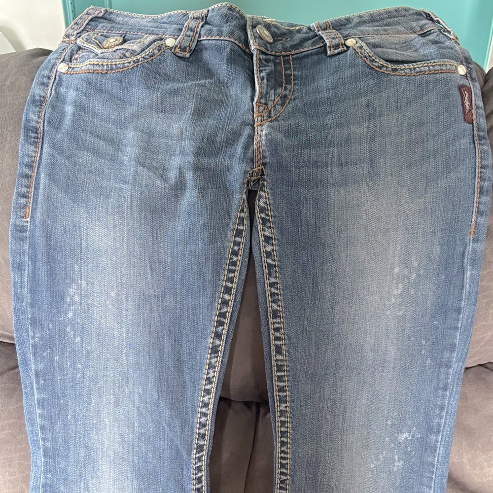 Silver jeans
Sz 29/33
Good condition